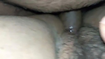 Hairy Wife Gets Her Pussy Pounded Open Legs